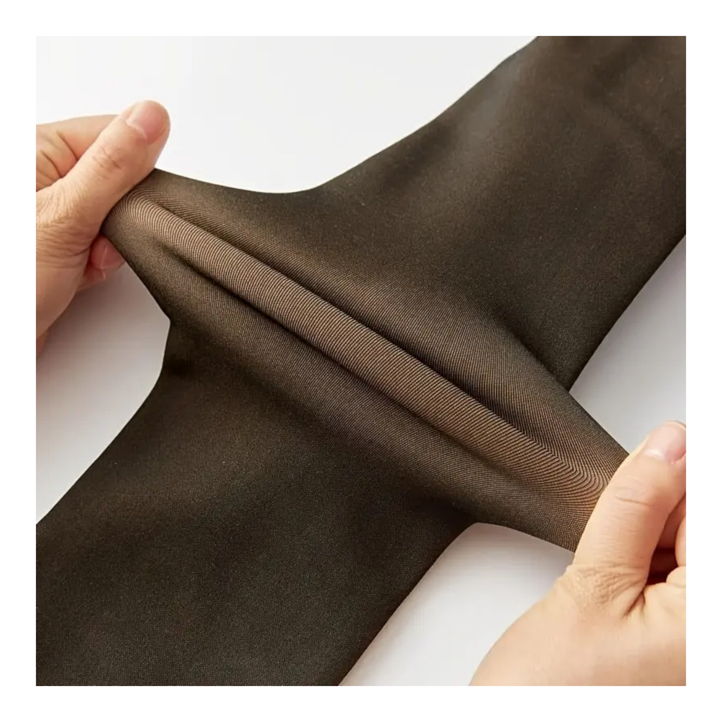 Malla polar negra forrada con felpa efecto piel dama #4010 camelia