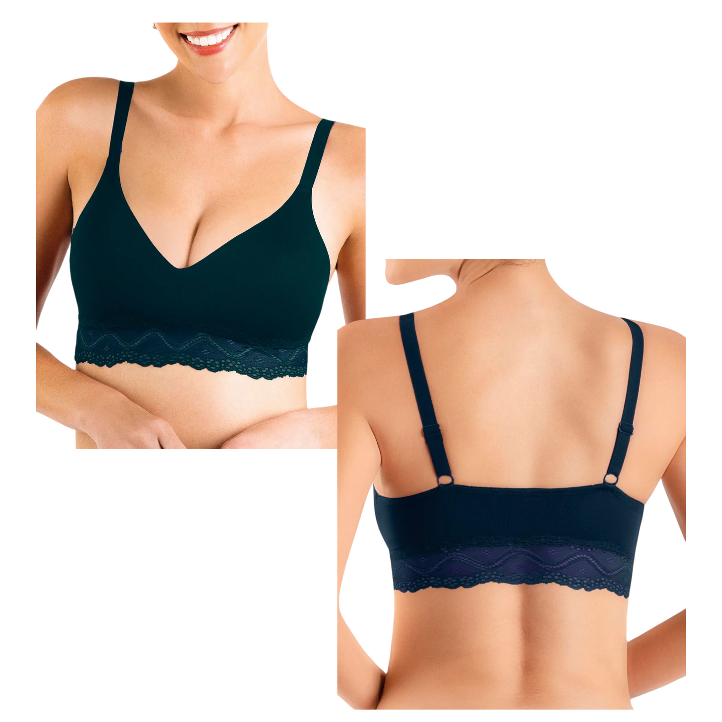 Brasier sin varillas con encaje #7875