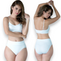Bikini de microfibra básico liso resorte ancho colores unitalla dama Catherine