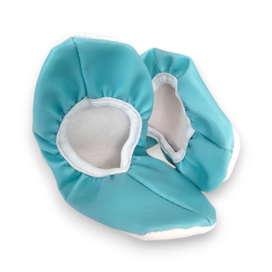 Zapatilla Chemise liso para Baile / Ballet / Disfraz | Tallas 12–26 Azul Cielo