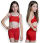 Short escolar de microfibra infantil niña Catherine