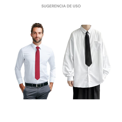 Corbata larga hecha paloma gancho metal