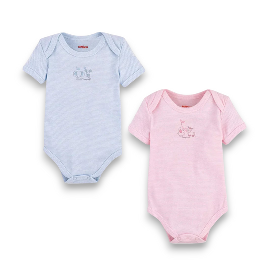 Pañalero manga corta de algodón hipoalergénico con diseño baby creysi #557