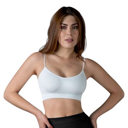 Top tirante delgado con copas de microfibra colores lisos unitalla catherine