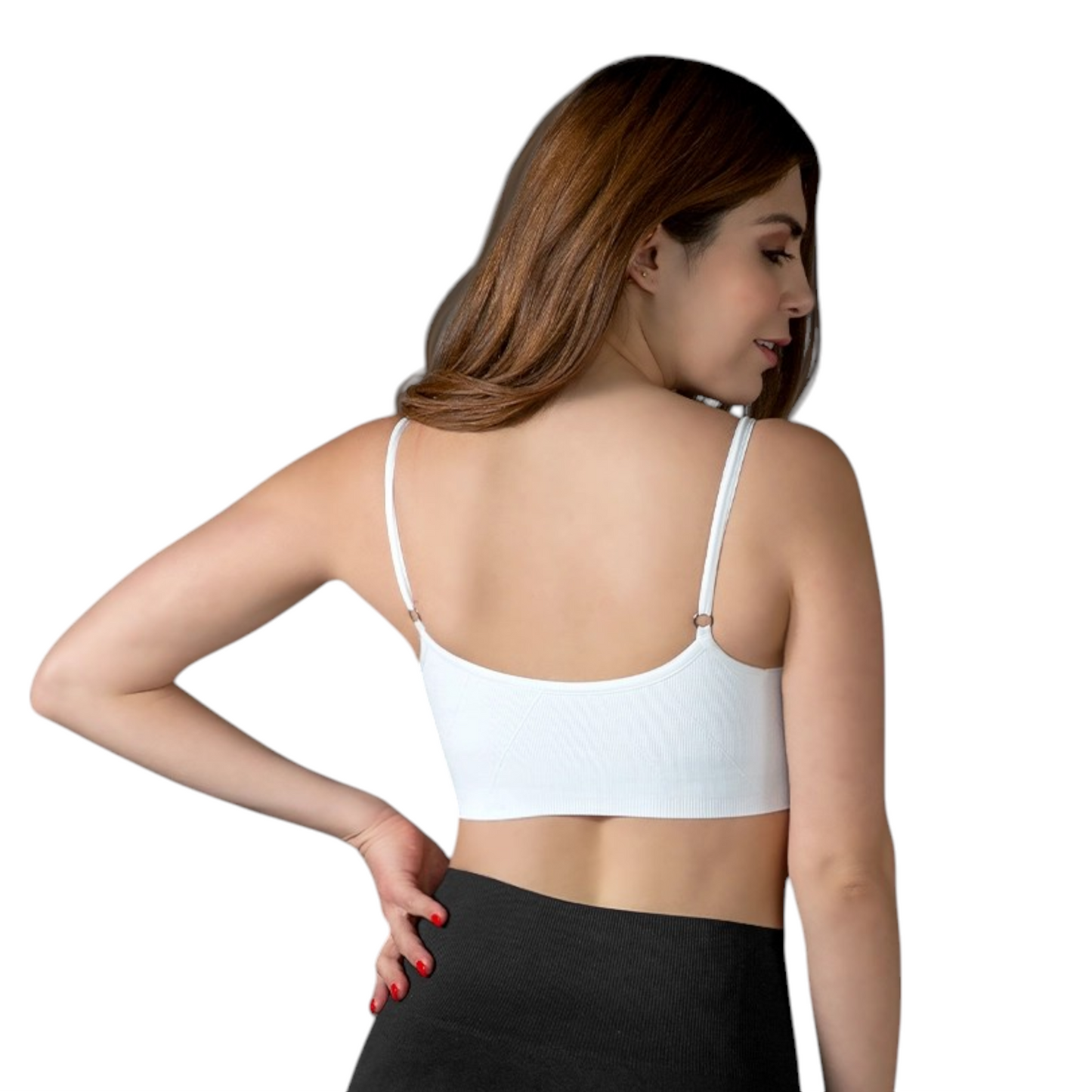 Top tirante delgado con copas de microfibra colores lisos unitalla catherine