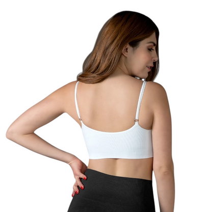 Top tirante delgado con copas de microfibra colores lisos unitalla catherine