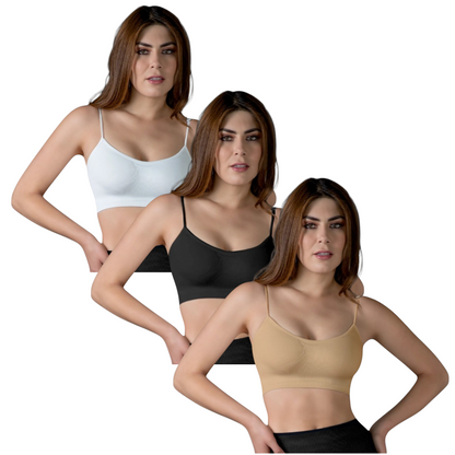 Top tirante delgado con copas de microfibra colores lisos unitalla catherine