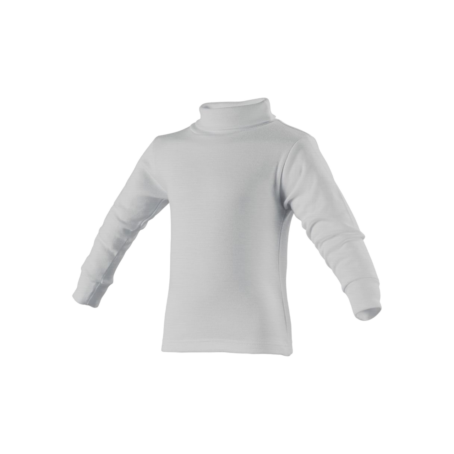 Playera ramoncito cuello ruso manga larga colores infantil unisex