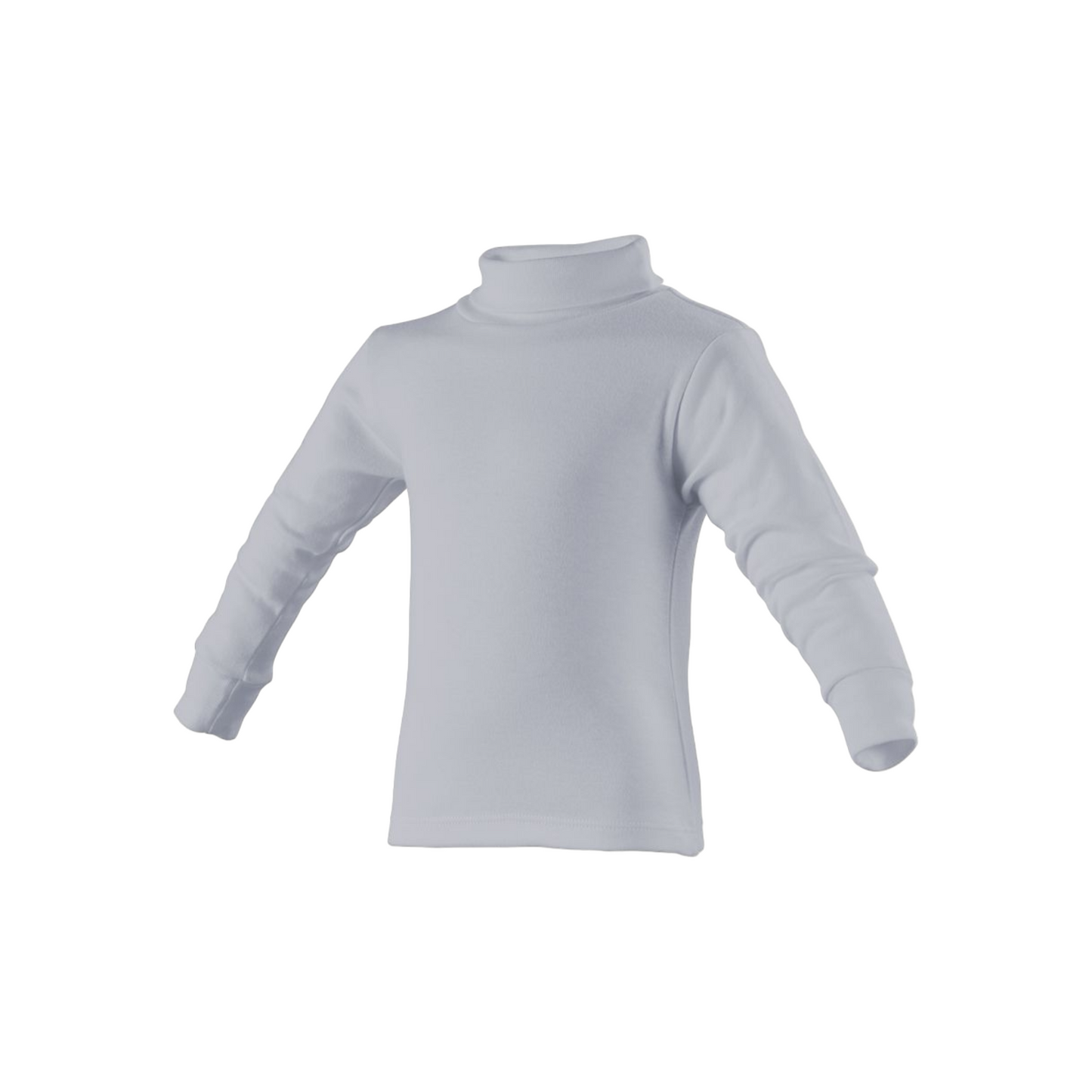 Playera ramoncito cuello ruso manga larga colores infantil unisex