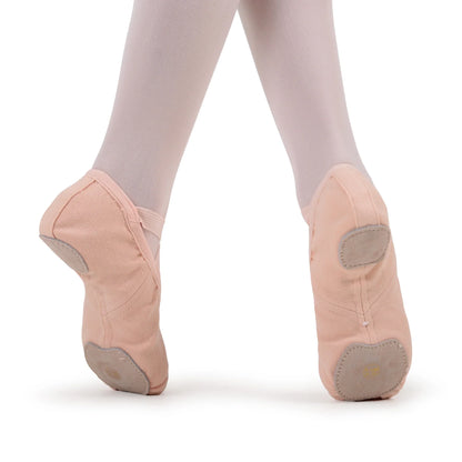 Zapatilla de ballet lona stretch rosa varias tallas #906