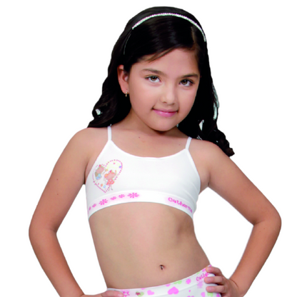 Top de microfibra tirante delgado estampado unitalla niña