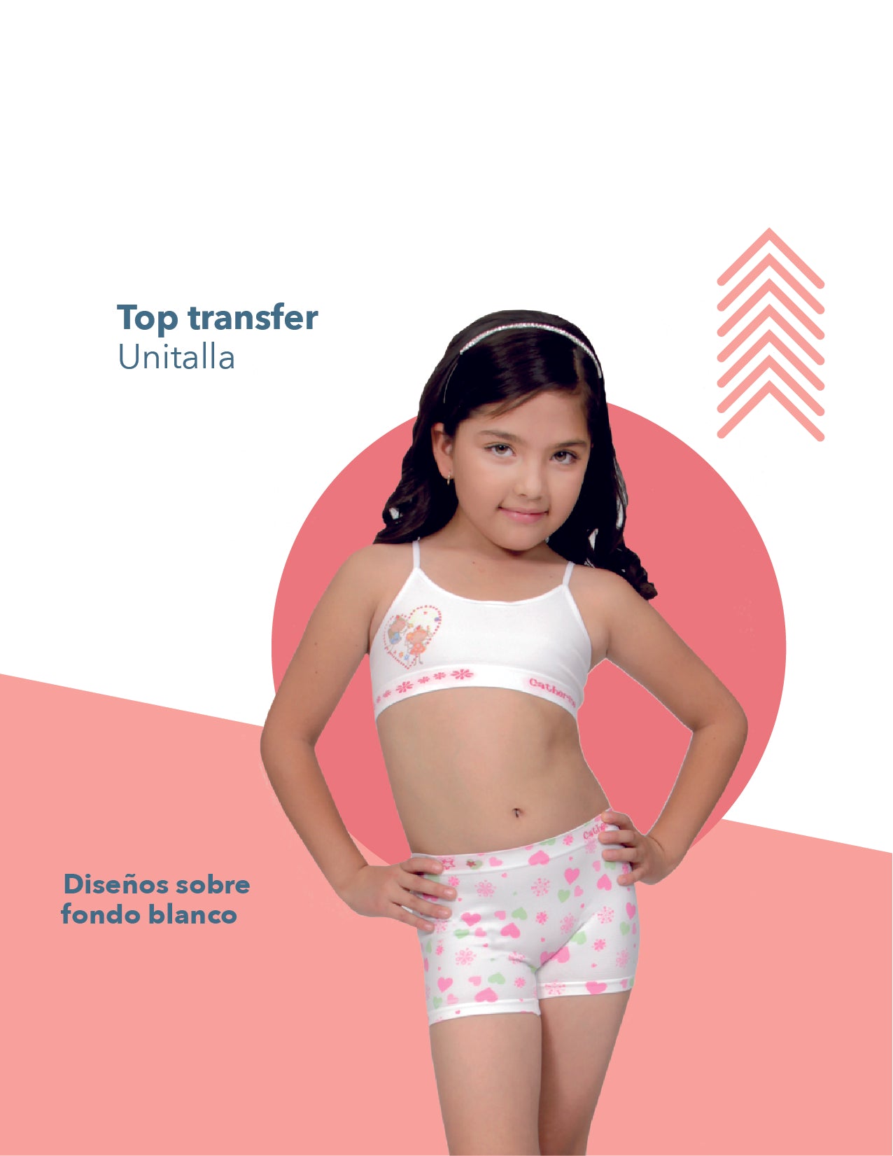 Top de microfibra tirante delgado estampado unitalla niña