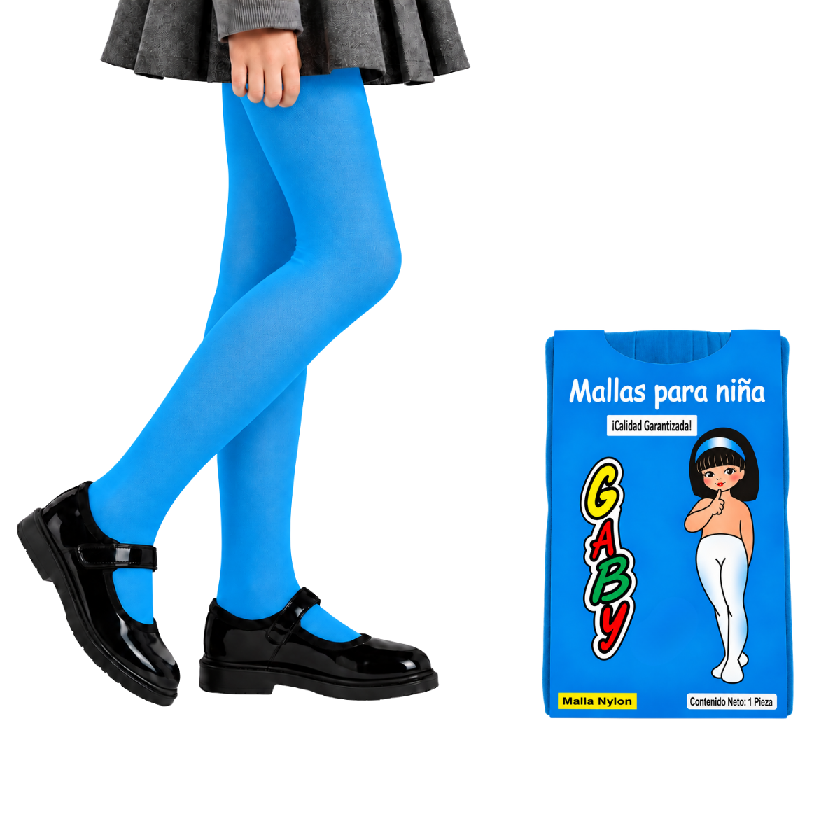 Malla lisa de nylon varios colores para niña Gaby