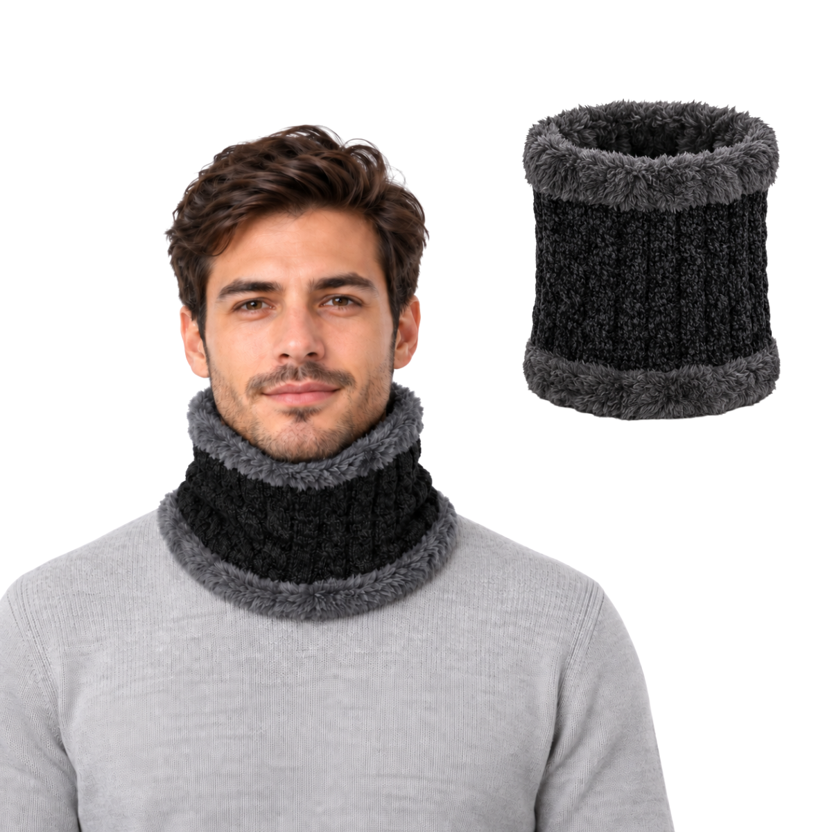 Bufanda cuellera afelpada unisex Valiz