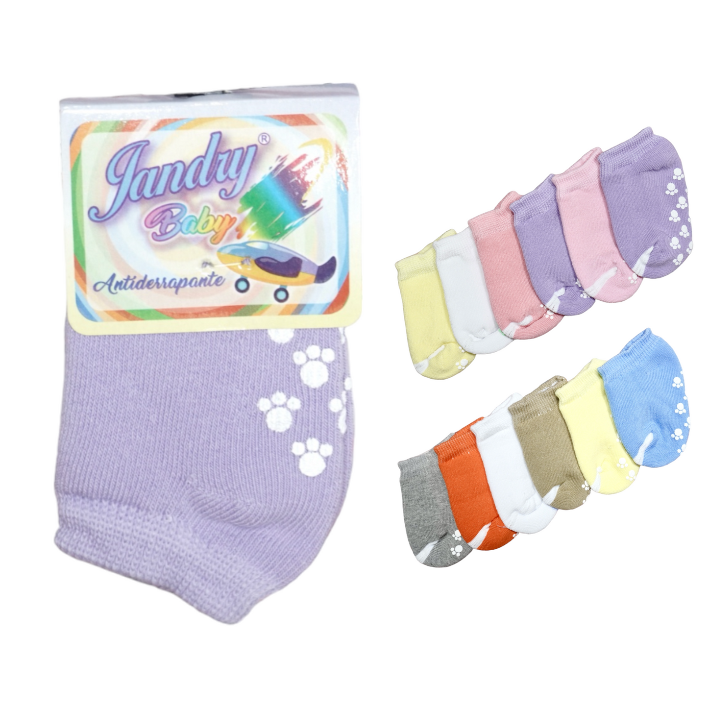 Tin liso antiderrapante bebé jandry paquete de 6