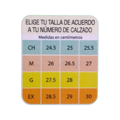 Calcetín elástico de licra compresión moderado 2da Etapa prevent