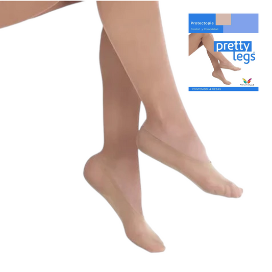 Protectopie pretty legs unitalla dama paquete de 4
