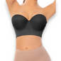 Brasier colombiano strapless ancho preformado con varilla Annchery #3335