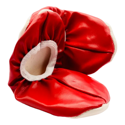 Zapatilla Chemise liso para Baile / Ballet / Disfraz | Tallas 12–26 Rojo