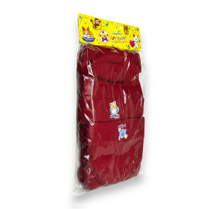 Bonete de algodón doble rojo Angelito 2 paquete de 12