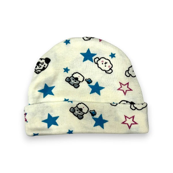 Bonete de algodón estampado Angelito 2 paquete de 12