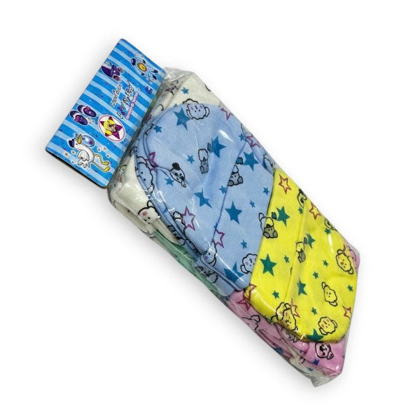 Bonete de algodón estampado Angelito 2 paquete de 12