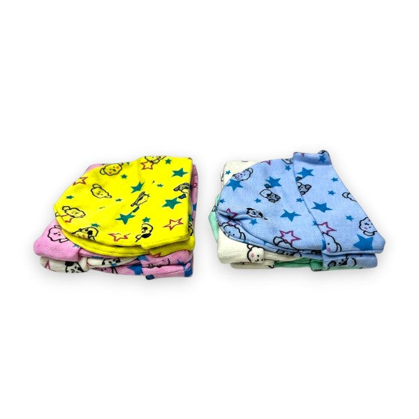 Bonete de algodón estampado Angelito 2 paquete de 12