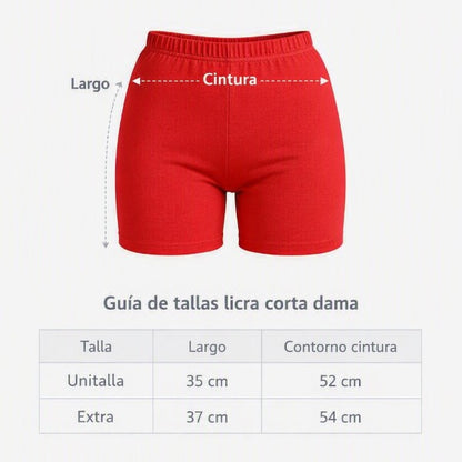 Licra corta de algodón dama Angela