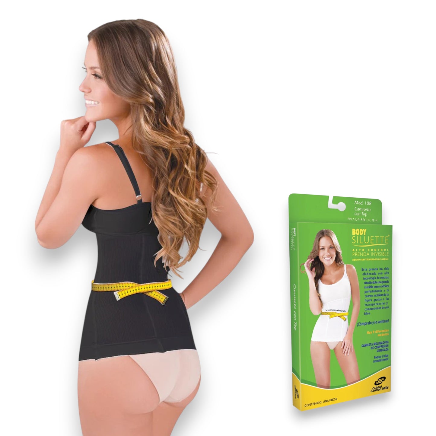 Camiseta reductiva con top tech de medias #108 Body Siluette