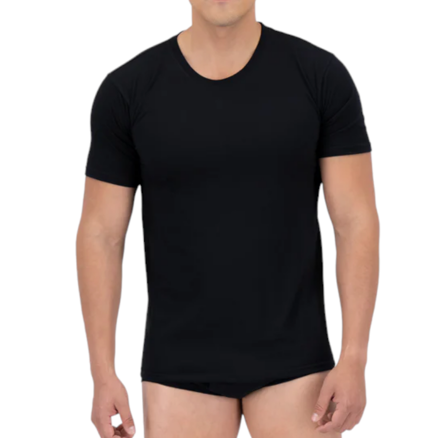 Playera trueno cuello redondo manga corta colores caballero #300-R