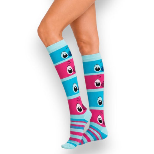 Calceta medieta stitch varios colores unisex Leka