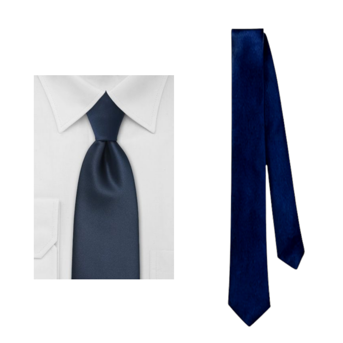 Corbata razo larga colores