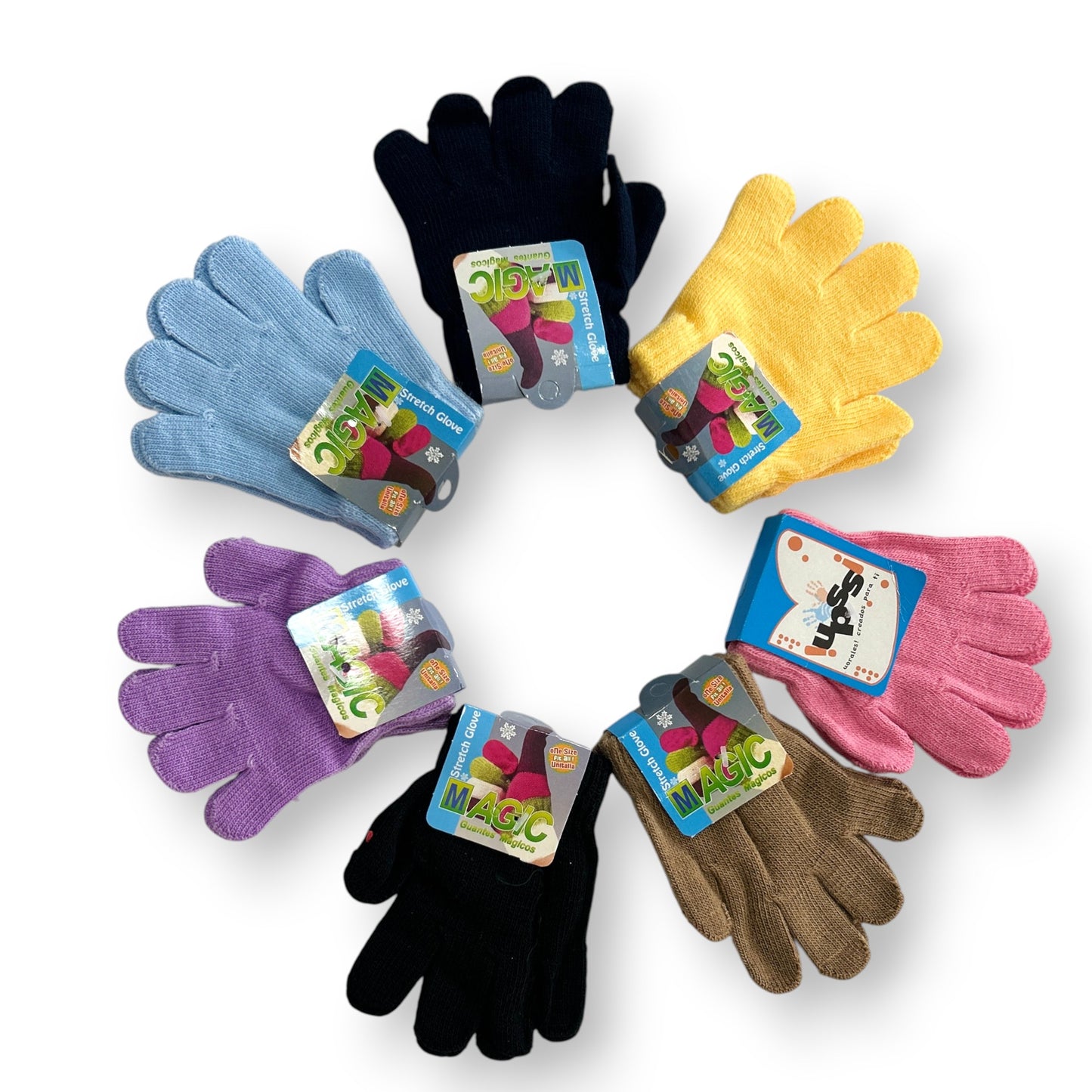 Guante de acrilán liso varios colores bebé Magic