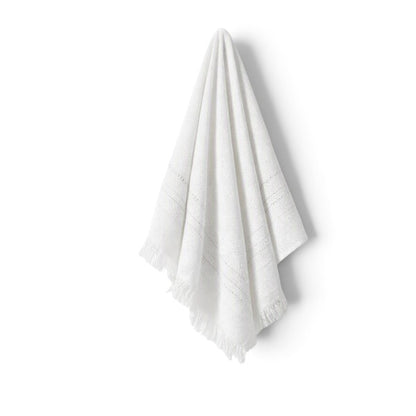 Servilletas blancas con detalle plata paquete de 12