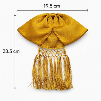 Moño corbatín charro dorado unitalla