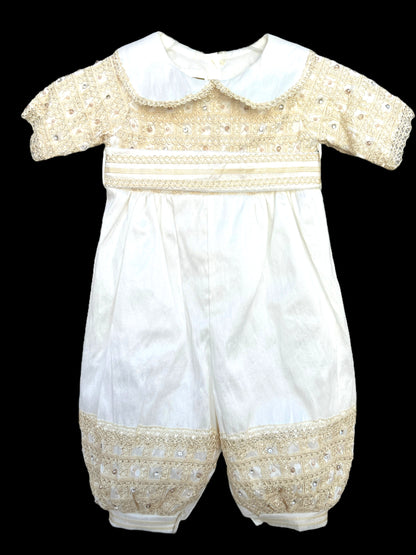 Ropón bautizo kit bombacho unitalla #074 niño