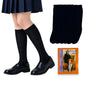 Calceta escolar lisa de nylon Karen paquete de 6