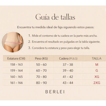 Faja moldeadora alta compresión dama #9002 Berlei