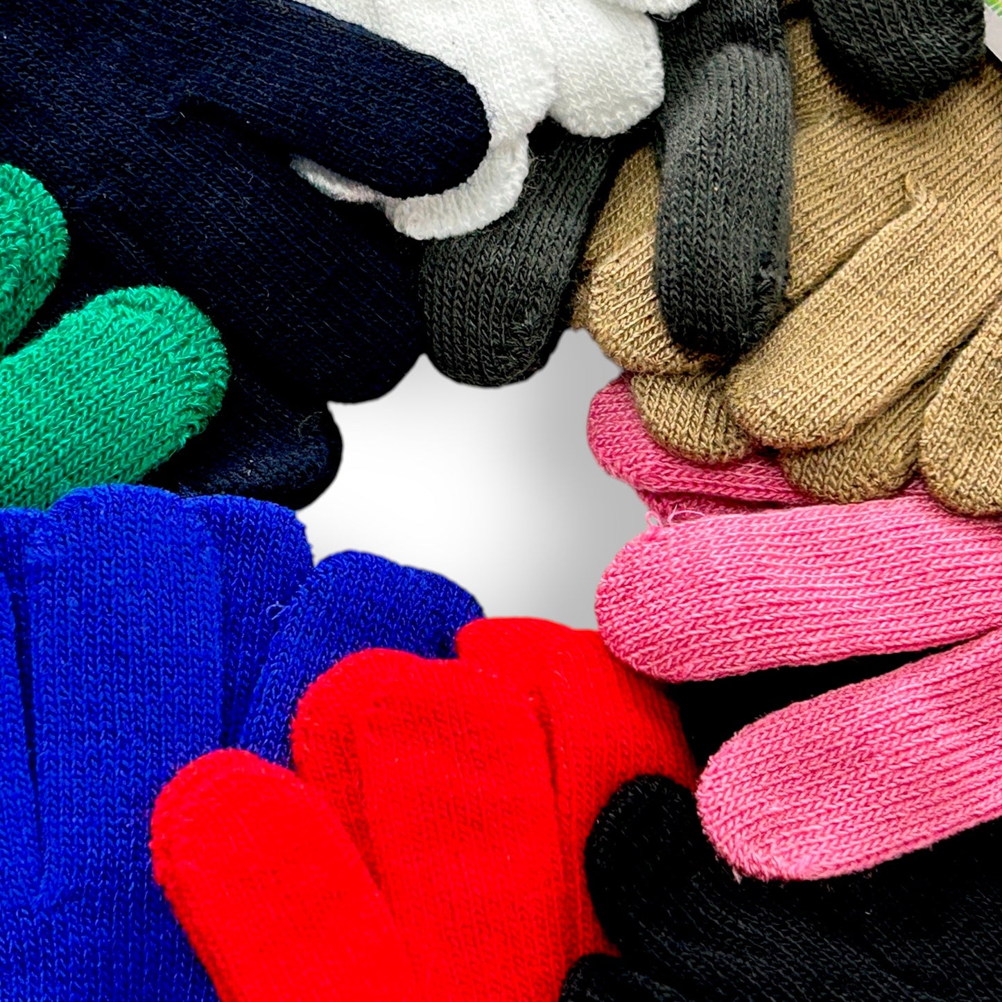 Guante de acrilán liso varios colores infantil unisex Magic