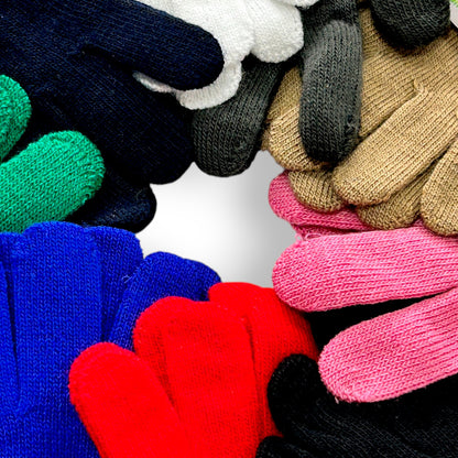 Guante de acrilán liso varios colores infantil unisex Magic