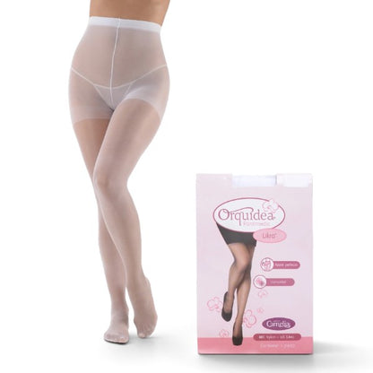 Pantimedia lisa de likra nylon dama #500 Orquidea