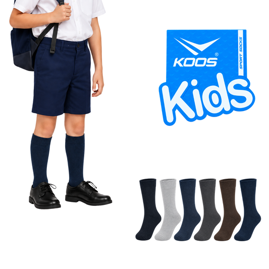 Calcetin escolar de algodón niño Koos paquete de 6