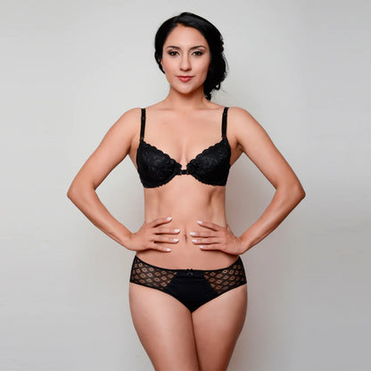 Brassier strapless media copa con finos detalles de encaje dama #661