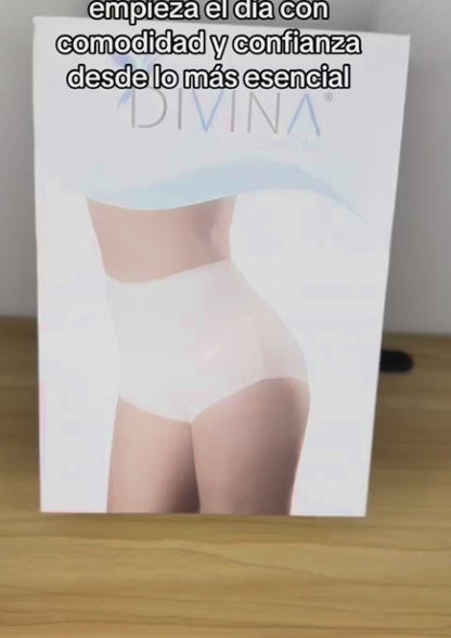 Pantaleta completa 100% algodón surtida #100-101 dama Divina paquete de 6