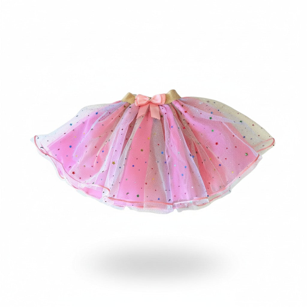 Tutu unicornio brillos económico varias tallas niña