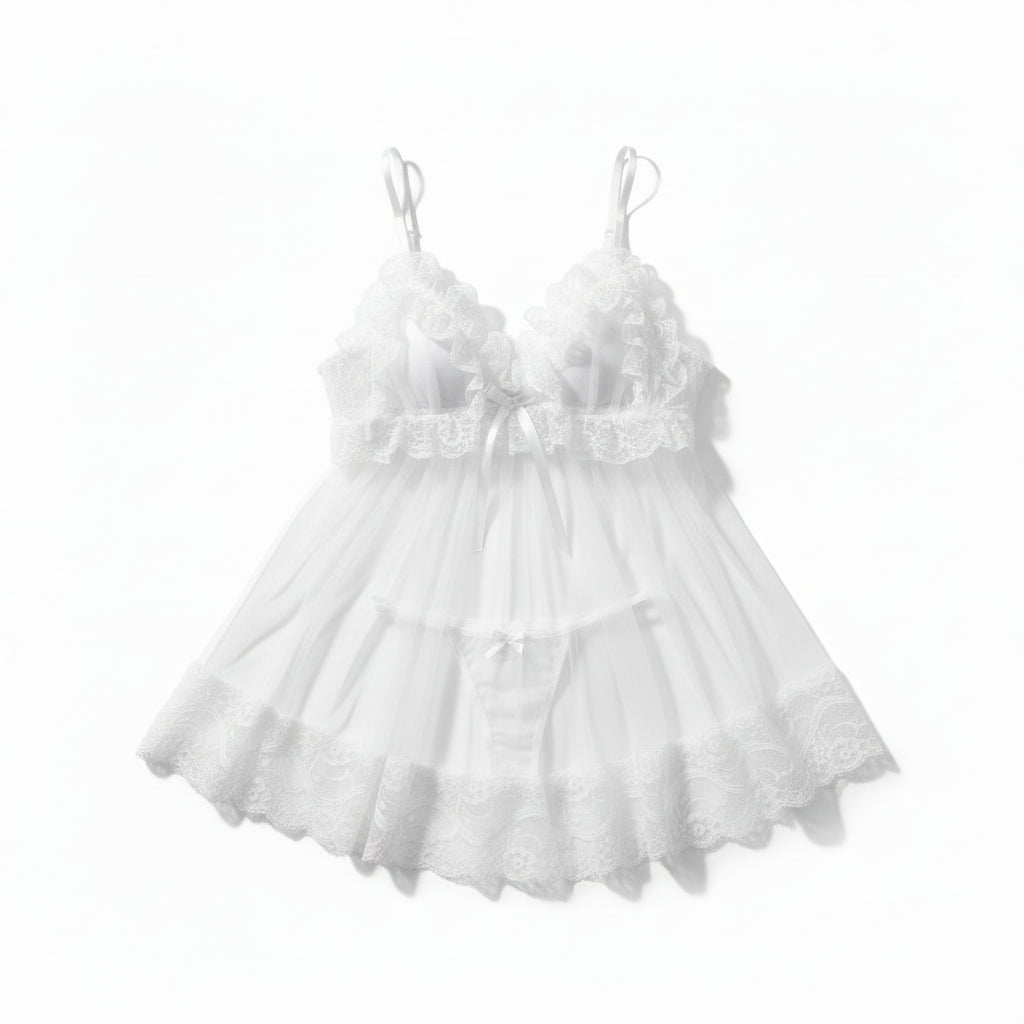 Baby doll con encaje unitalla Dama Mod. Princesa