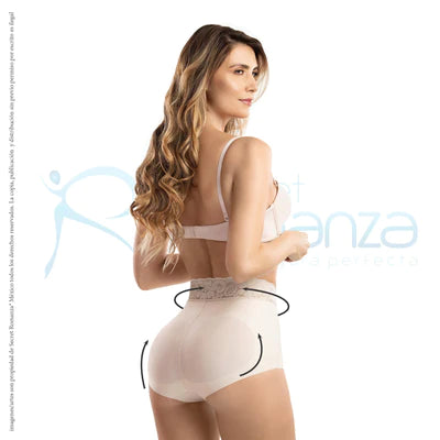 Faja colombiana pantaleta con encaje en cintura Mod. 2036