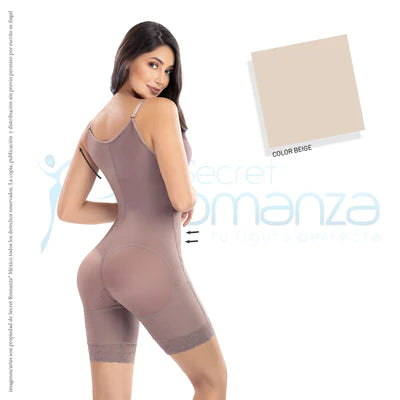 Faja colombiana short senos libres zipper lateral Mod. 3089