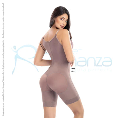 Faja colombiana short senos libres zipper lateral Mod. 3089