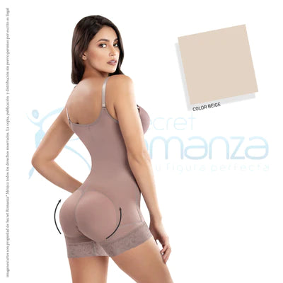 Faja colombiana cachetero senos libres con broches Mod. 3176